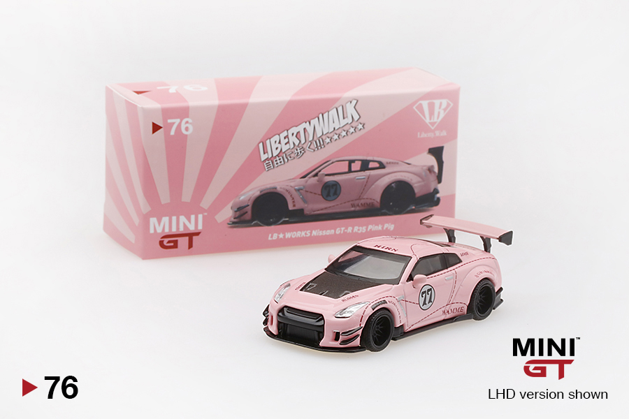 LB-Works Nissan GT-R R35 - Pink Pig · Distribution Diecast64