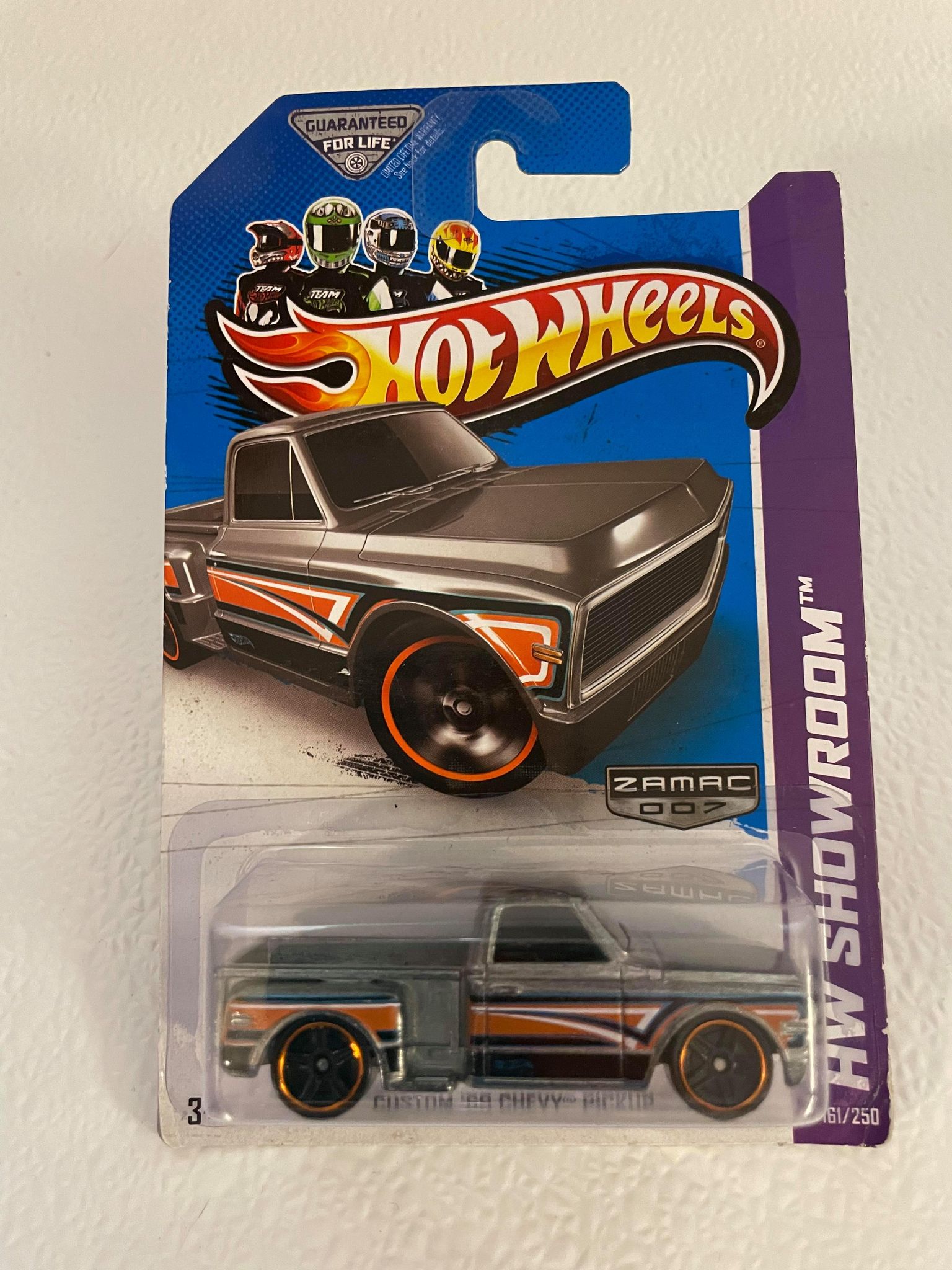 Hot Wheels '69 Chevy Pickup Zamac Custom - 1:64 Scale Die-Cast Car, Showroom Edition 161/250 - View #12