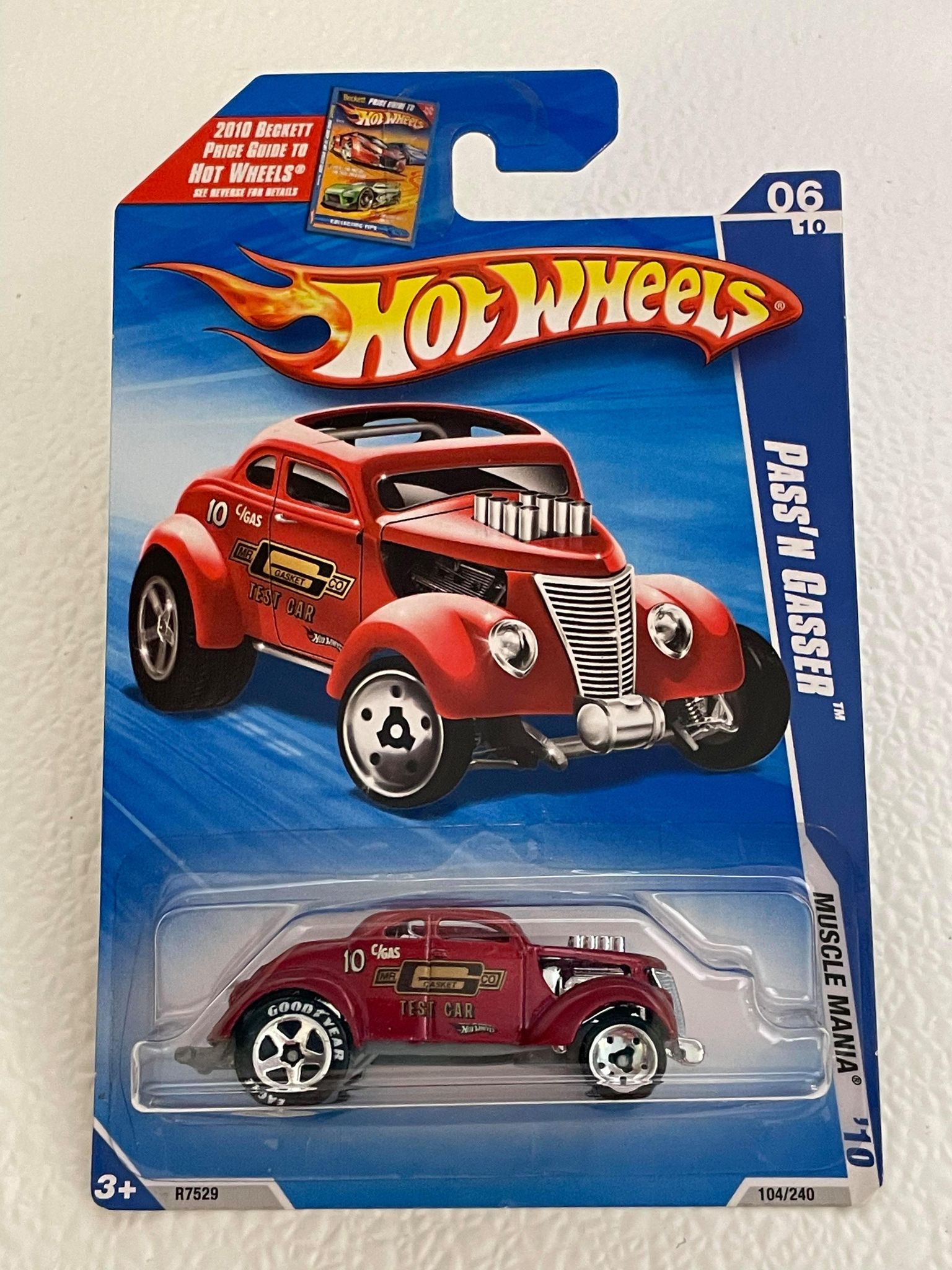 Voiture Hot Wheels 1/64 Pass'n Gasser Golden Age + Dragster Arbre De Noël - Édition 2017 - Neuf