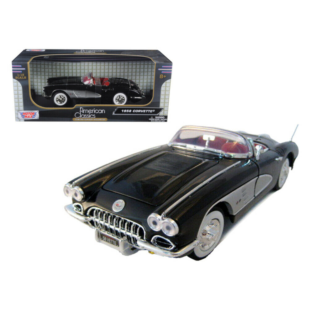 Motor Max Corvette 1958 - Miniature 1/18 - Boîte B1 - Occasion