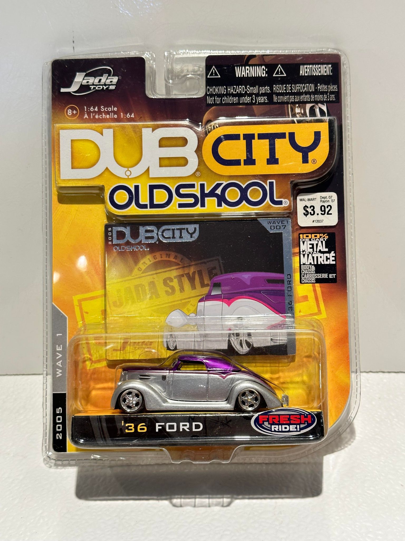 Voiture Miniature 1/64 Jada Toys Dub City Ford F-150 2003 - Modèle GT, Blanc/bleu, Occasion