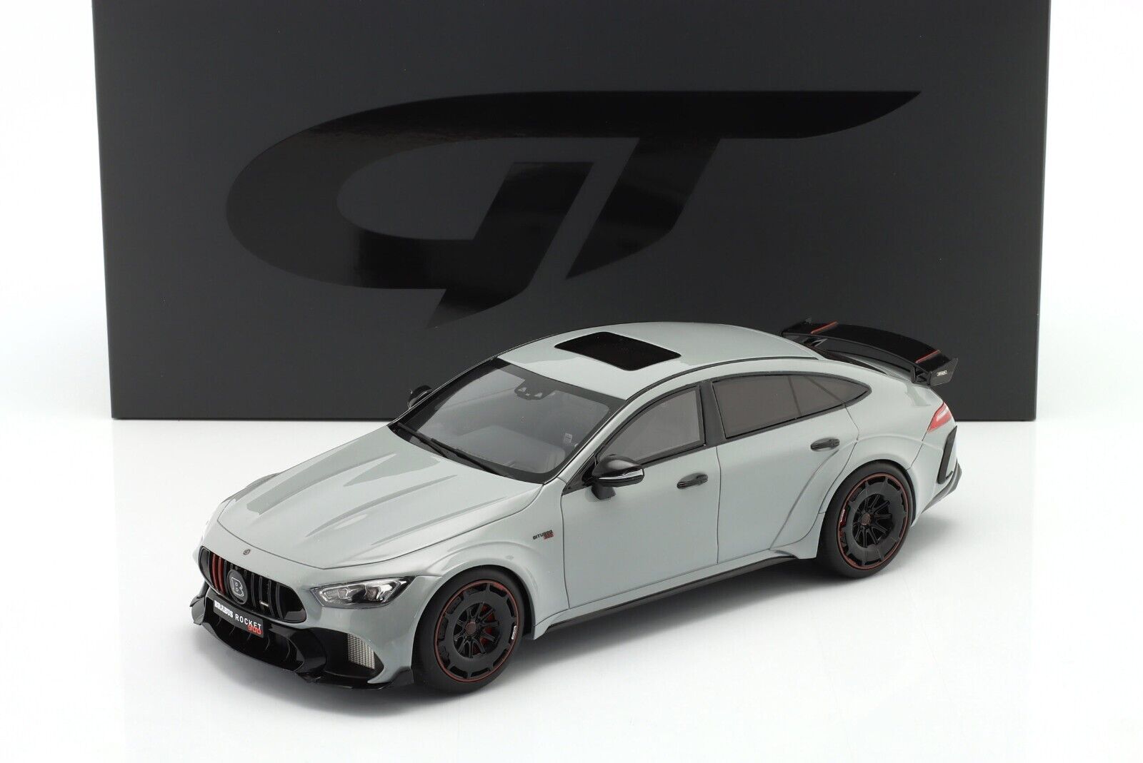Voiture miniature BRABUS ROCKET 1000 NARDO GREY 2024 GT Spirit 1:18 Resinemodell (Türen, Motorhaube... nicht zu öffnen!) sur