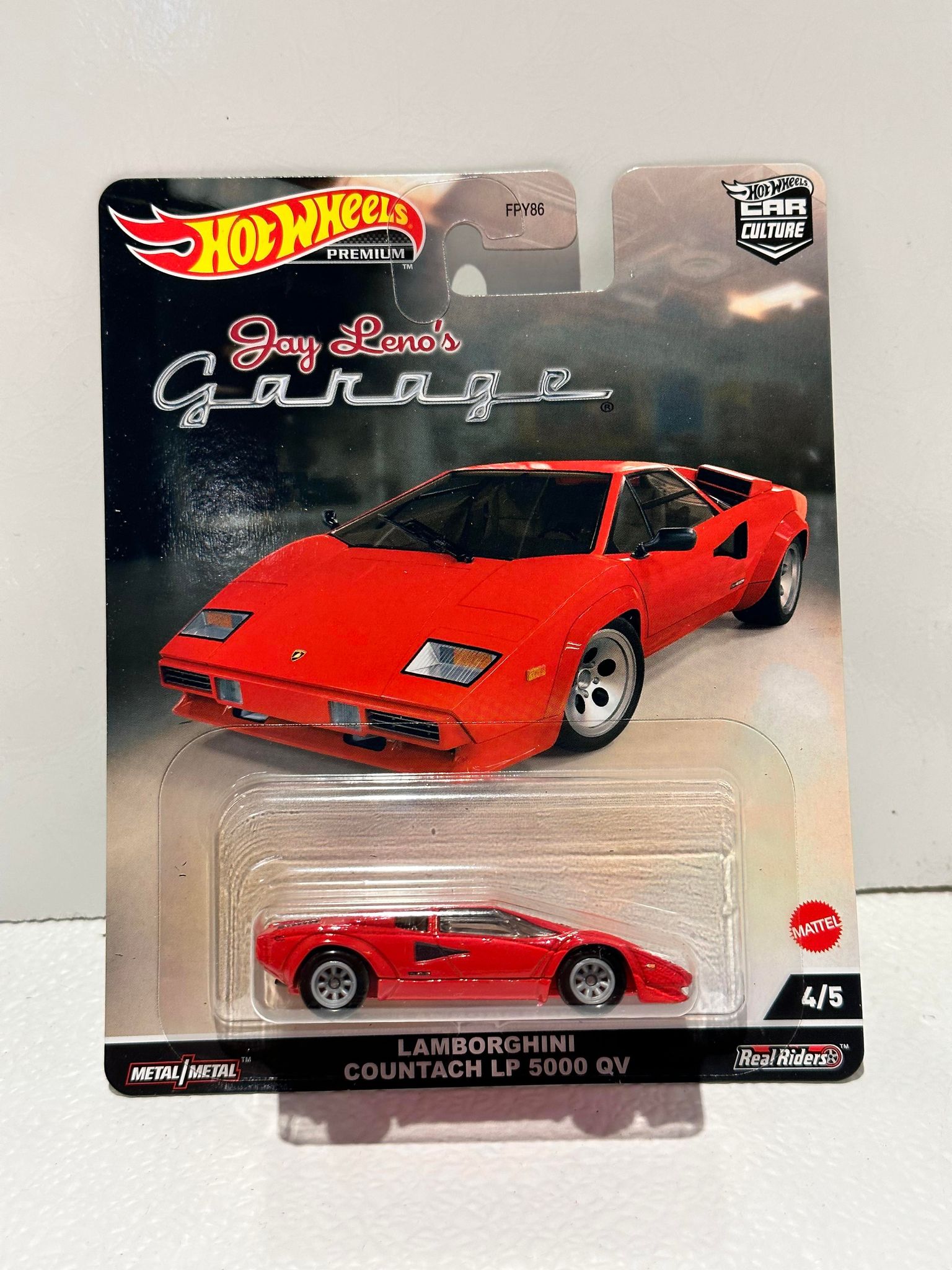 Miniature Lamborghini Countach LP 5000S QV 1985 – KK-Scale 1/12 – Métal Rouge – Neuve