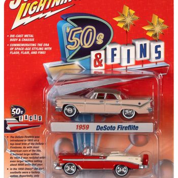 1959 Desoto Fireflite & 1956 Chevy Bel Air Convertible – '50s & Fins – Pack de 2