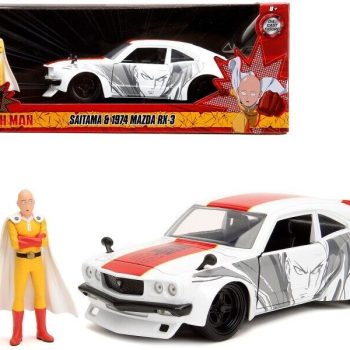 Saitama & 1974 Mazda RX-3 - One Punch Man