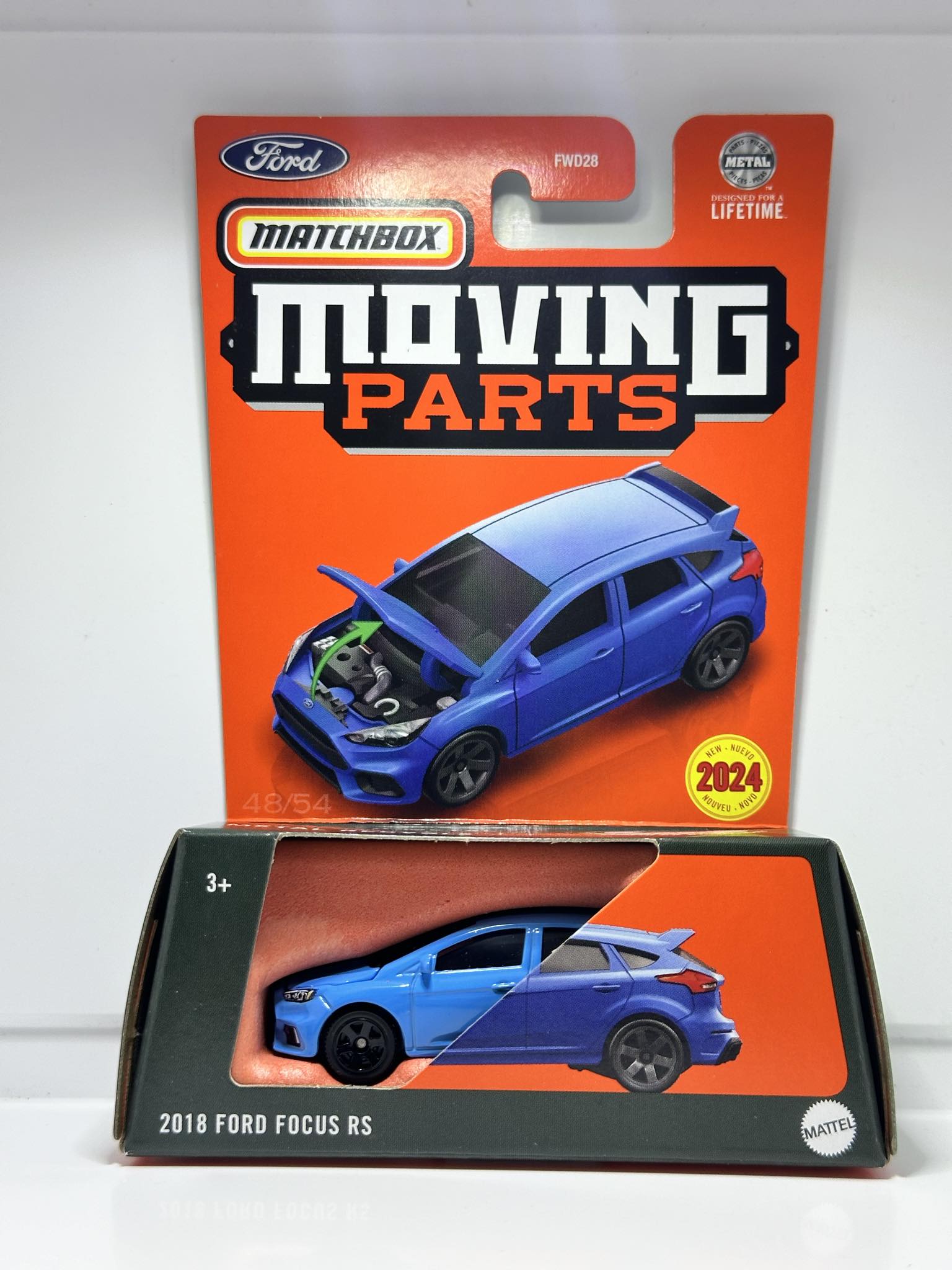Matchbox Moving Parts - 2018 Ford Focus RS [Grey] - 2025 Series (6/50) main image 0