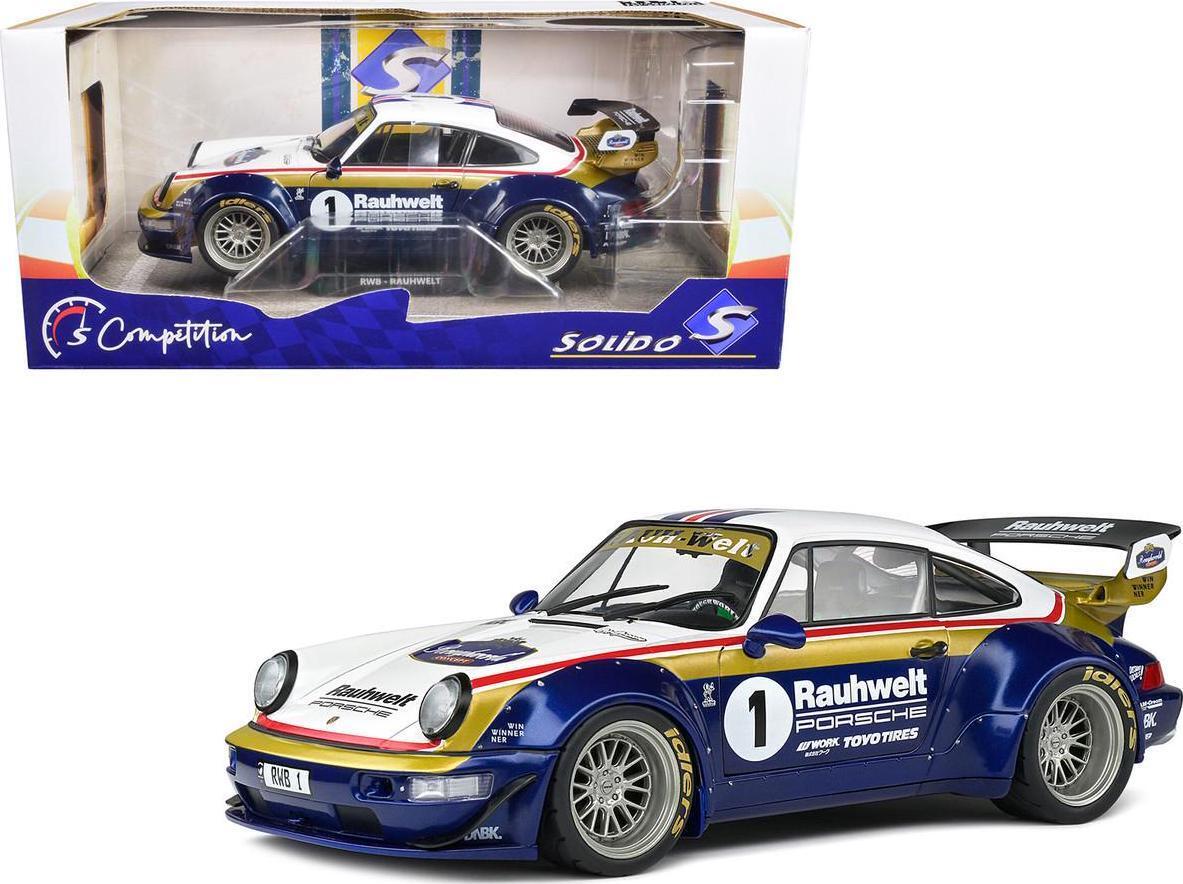1/64 XKE Porsche 964 RWB RAUH-Welt BEGRIFF Blue Resin Models