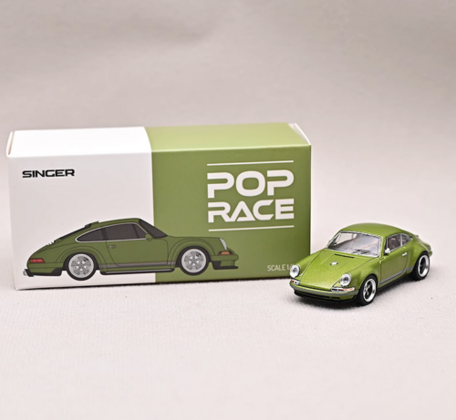 Pop Race 1/64 Porsche 911 Singer – Monaco Blue – Diecast Model PR640100 – 2024 Release