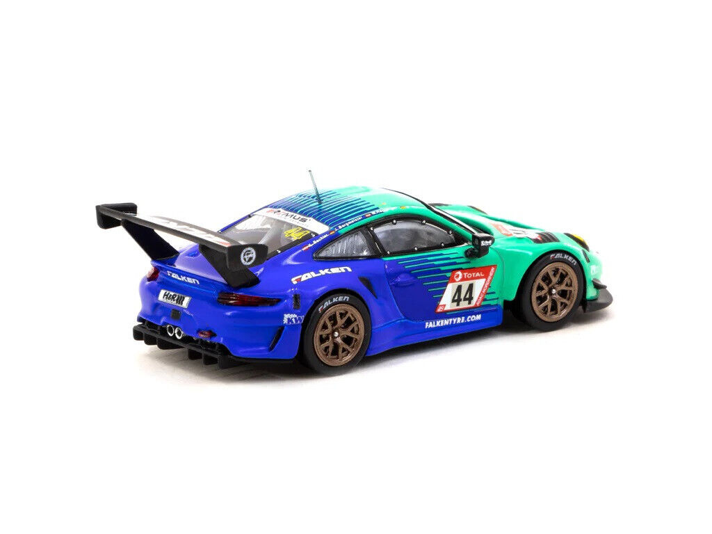Tarmac Works Porsche 911 GT3 R 1/64 – Edizione Nürburgring 24 Ore 2023 – Colore Giallo