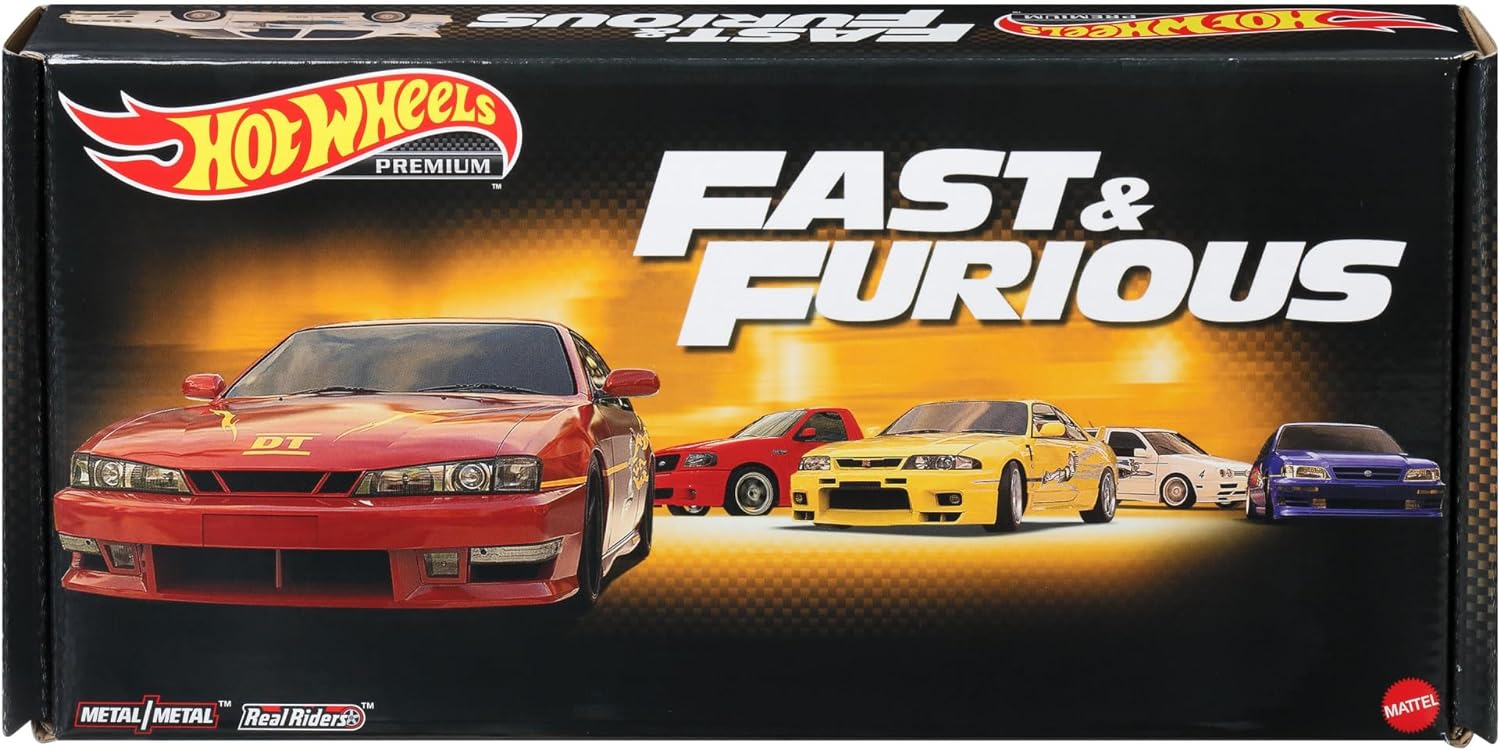 Coffret 5 Hot Wheels Premium - Fast & Furious 1st Movie - Edition Limitee