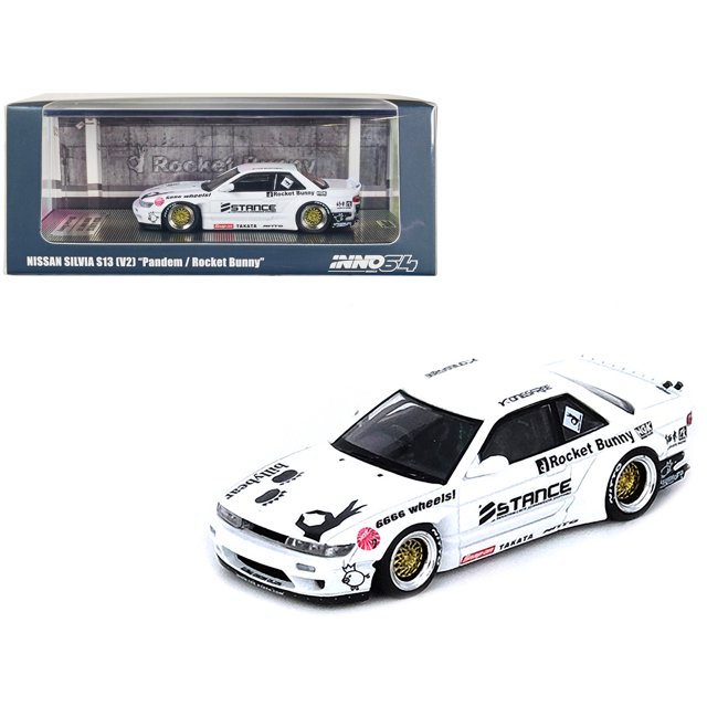 Miniature Inno64 1/64 Nissan Silvia S14 - Décoration FIA Intercontinental Drifting Cup 2019, édition Collector