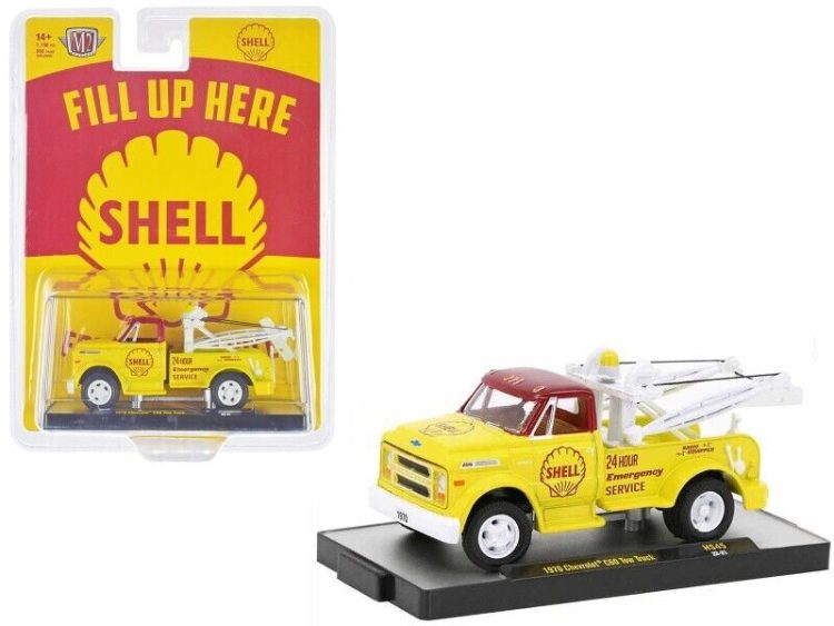 Camion Dépanneuse Chevrolet C60 1970 - Modèle Réduit 1:64 Shell Par M2 Machines - Neuf