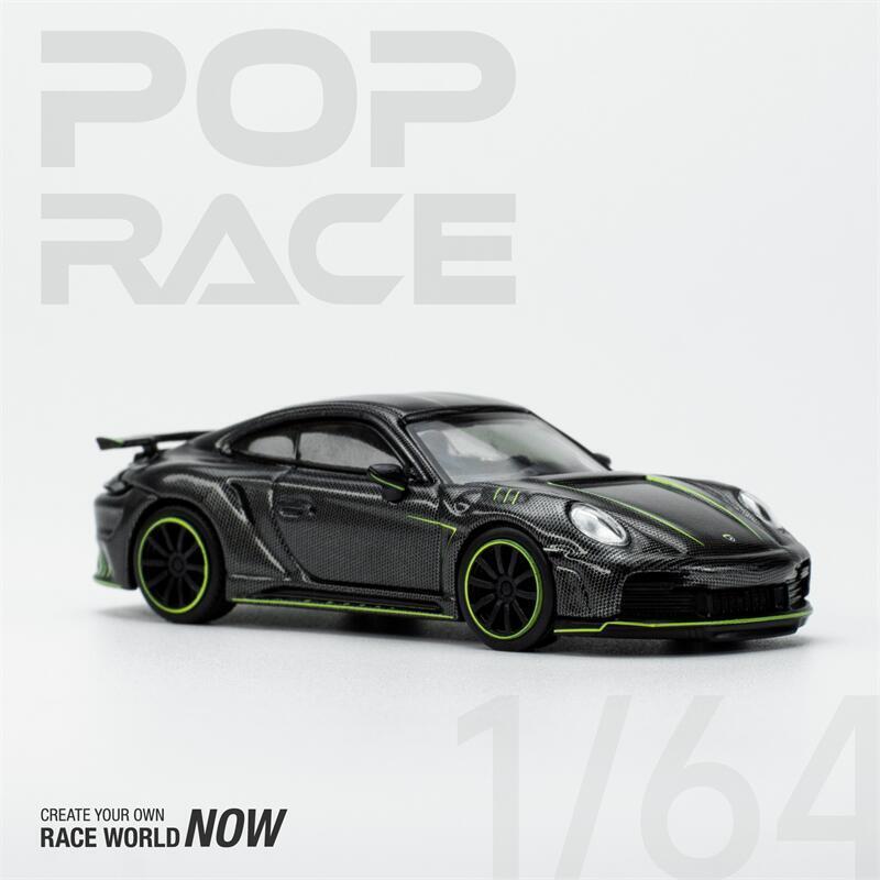 Modellino Pop Race 1/64 Porsche 992 Stinger GTR Carbon Redline 640192, Diecast