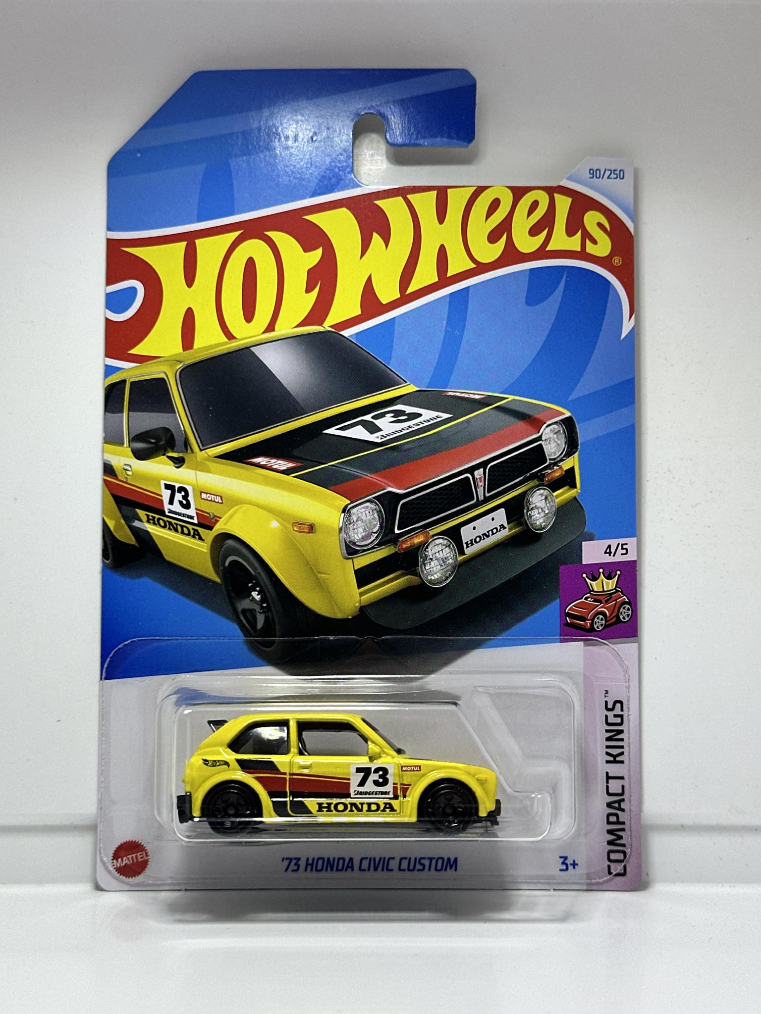 Hot Wheels Team Transport #80 - Honda Civic Custom Aero Lift 1973 (1:64) - édition Limitée