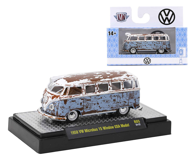 M2 Machines 2024 Chase 1959 VW Microbus Deluxe U.S.A. Model (1 of 750