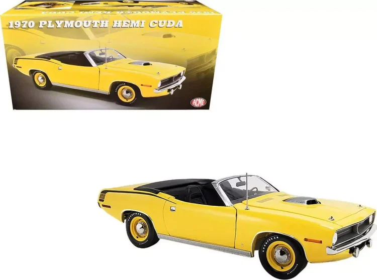 Ertl 1/18 – Plymouth Hemi Cuda 1970 Violet (Modèle D'exposition)