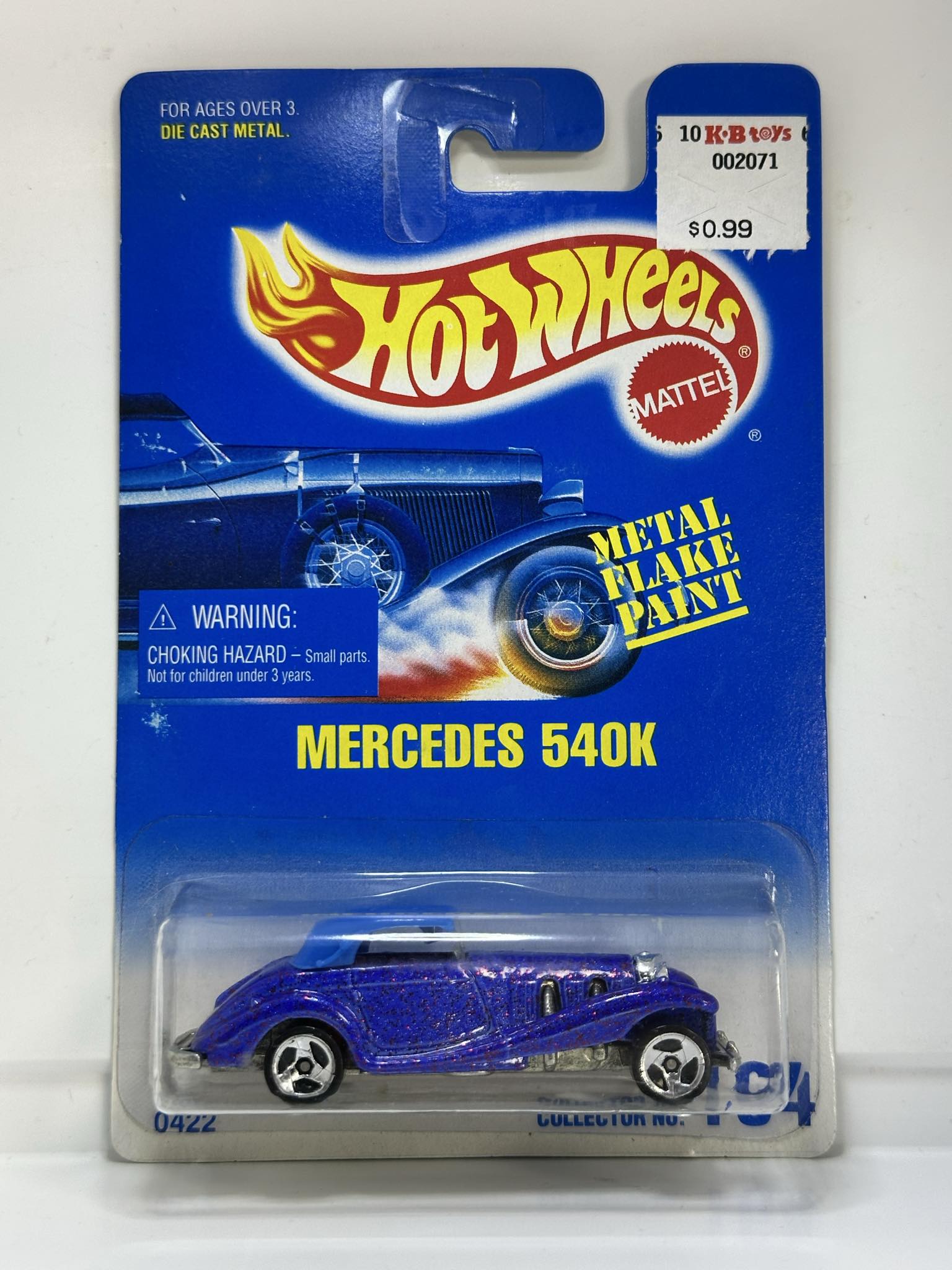 Un-PUNCHED Hot Wheels 20th Anniversary MERCEDES 540K / BAJA BUG / THUNDERSTREAK