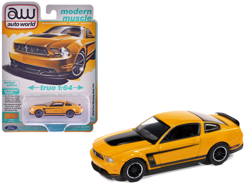 Bburago Maisto - Ford Mustang Boss 302, noir - Échelle 1:24, Modélisation et col